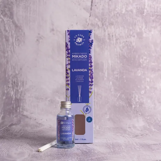 Εικόνα της Αρωματικό χώρου με sticks λεβάντα (σε κουτί )30ml