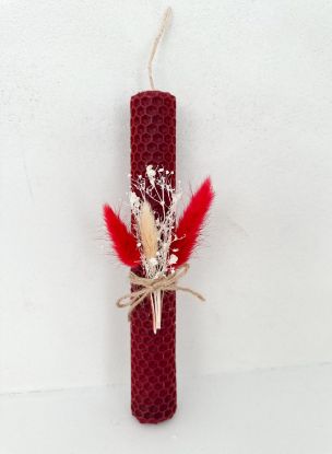 Εικόνα της Bee Candle Bordeaux