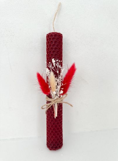 Εικόνα της Bee Candle Bordeaux