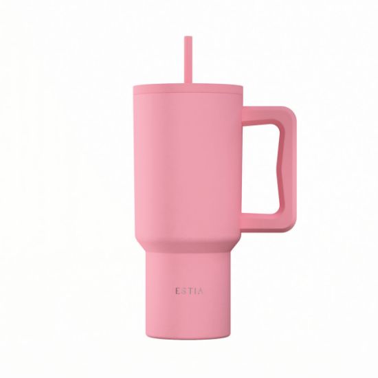 Εικόνα της ΘΕΡΜΟΣ STRAW TUMBLER XL SAVE THE AEGEAN 900ml ROSE