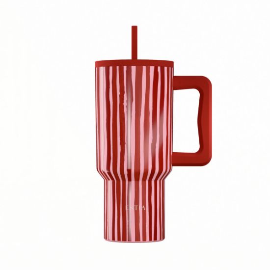 Εικόνα της ΘΕΡΜΟΣ STRAW TUMBLER XL SAVE THE AEGEAN 900ml VIVA STRIPE
