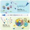 Εικόνα της Ohuhu Acrylic Paint Markers Cotton-core Σετ 72 Ακρυλικών Μαρκαδόρων Fine & Dot