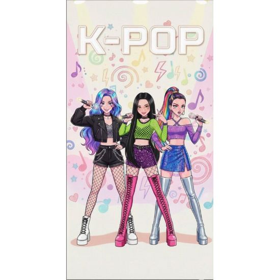 Εικόνα της KPOP DEMON HUNTERS BEACH TOWEL 3