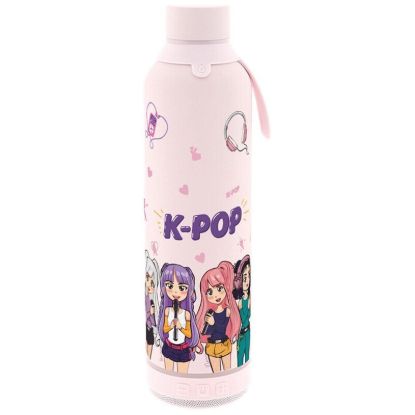 Εικόνα της KPOP PINK THERMAL BOTTLE WITH SPEAKER 600 ML