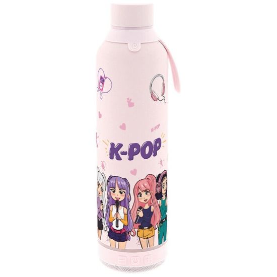 Εικόνα της KPOP PINK THERMAL BOTTLE WITH SPEAKER 600 ML