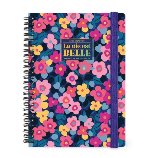 Εικόνα της 16-Month Weekly Diary for 2026/2027 - Flowers - Spiral-Bound - Large