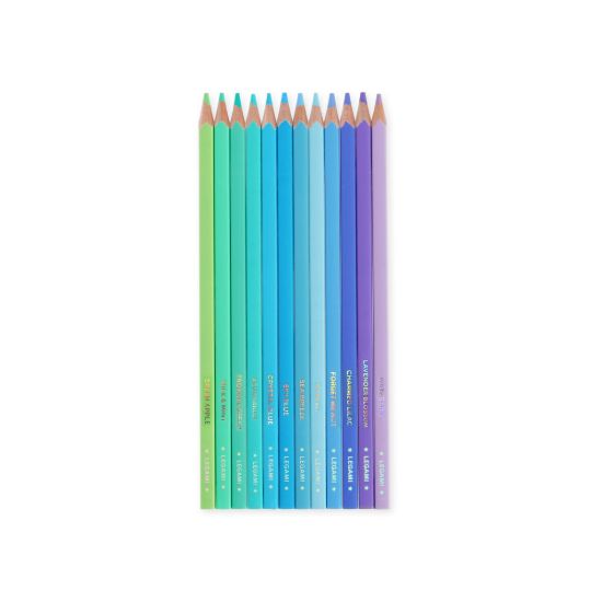 Εικόνα της Set of 12 Colouring Pencils in Ocean Palette - Live Colourfully