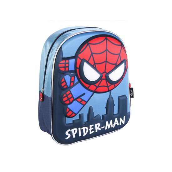 Εικόνα της DISNEY Spiderman 3D Παιδικό Backpack με Φωτάκια