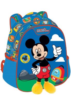 Εικόνα της Σχολική Τσάντα Πλάτης Νηπίου Mickey Mouse με 2 Θήκες