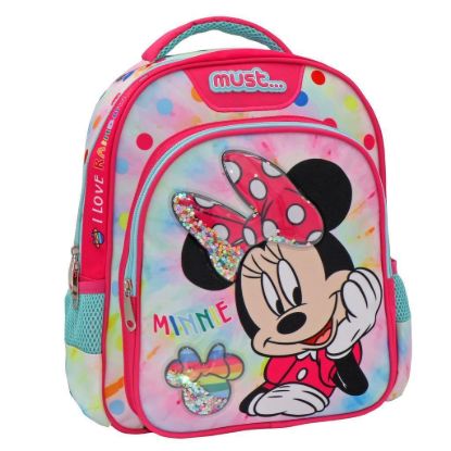 Εικόνα της Minnie I Love Rainbow Σχολική Τσάντα Πλάτης Νηπιαγωγείου Πολύχρωμη