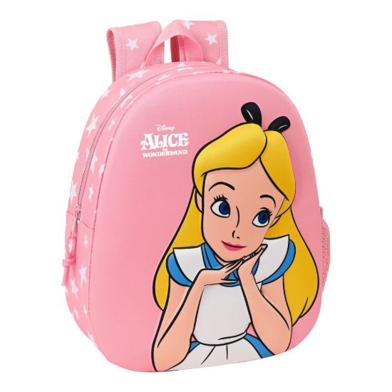 Εικόνα της Σχολική Τσάντα 3D Disney Alice in Wonderland Ροζ