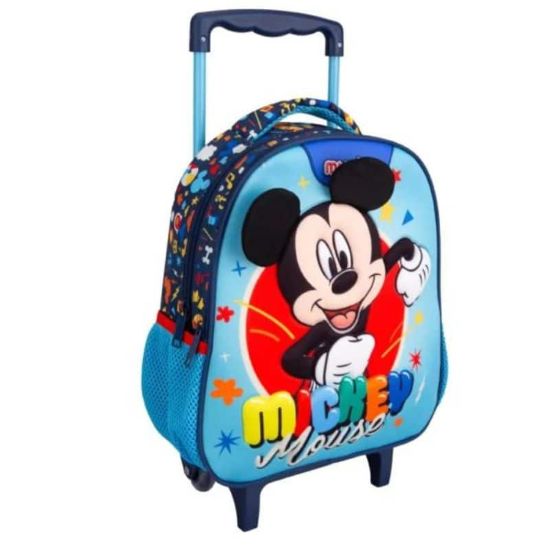 Εικόνα της MICKEY MOUSE BACKPACK TROLLEY 27X10X31 2CASES