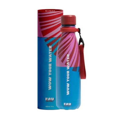 Εικόνα της Θερμός από Ανοξείδωτο Ατσάλι - Pink, Blue & Red (500ml) - Eau Lala