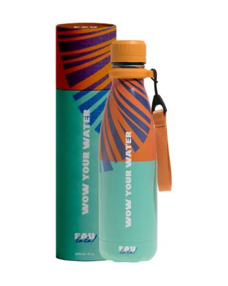 Εικόνα της Eau Lala Μπουκάλι Θερμός Ανοξείδωτο BPA Free 500ml Πορτοκαλί με Λαβή