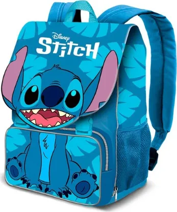 Εικόνα της Disney Stitch Σχολική Τσάντα Πλάτης Δημοτικού Γαλάζια