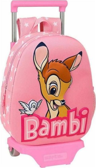 Εικόνα της Disney Bambi Σχολική Τσάντα Πλάτης Νηπιαγωγείου Ροζ
