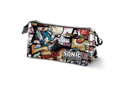 Εικόνα της Sonic The Hedgehog Vintage Pencil Case Triple