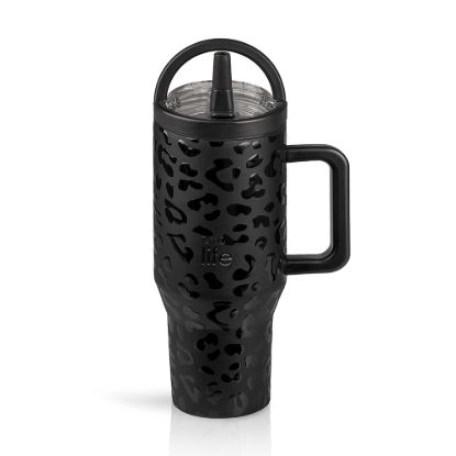 Εικόνα της Leopard Black 900ml (2Handles Lid)