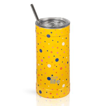 Εικόνα της Dots In Yellow Coffee Thermos 500ml