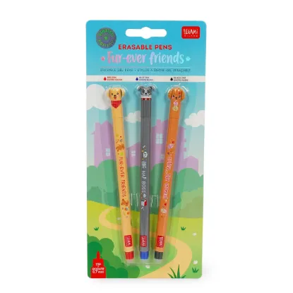 Εικόνα της Set of Three Erasable Pens - Erasable Pen - Fur-ever Friends