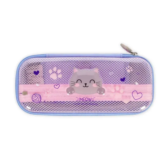 Εικόνα της Kitty Rigid Transparent Pencil Case - WonderWow