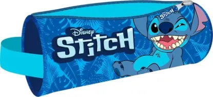 Εικόνα της Disney Stitch Κασετίνα Βαρελάκι Γαλάζια
