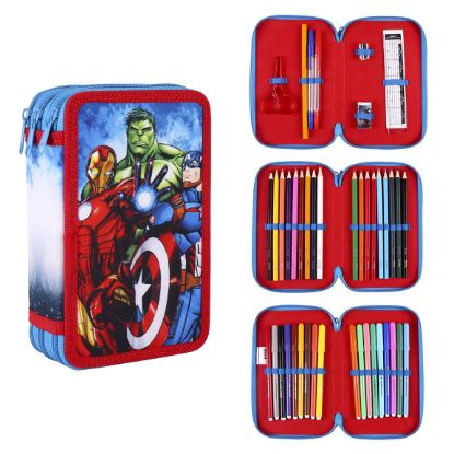 Εικόνα της PENCIL CASE WITH ACCESSORIES AVENGERS