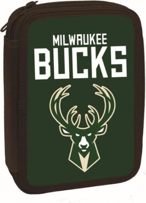 Εικόνα της Back Me Up NBA Milwakee Bucks Κασετίνα Γεμάτη Πράσινη