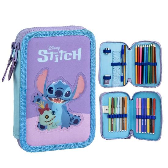 Εικόνα της Κασετίνα σχολική Cerda Disney Stitch, 2 θέσεων