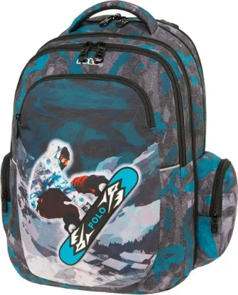 Εικόνα της Peak Skate Σχολική Τσάντα Πλάτης Δημοτικού Μπλε