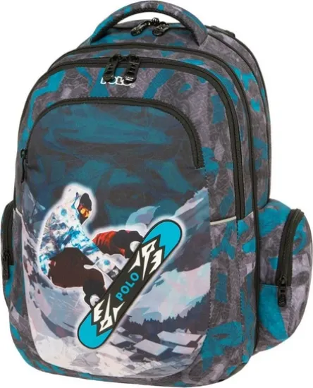 Εικόνα της Peak Skate Σχολική Τσάντα Πλάτης Δημοτικού Μπλε
