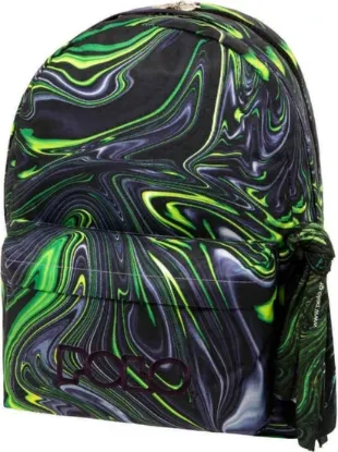 Εικόνα της Original Double Scarf Art Σχολική Τσάντα Πλάτης Γυμνασίου - Λυκείου Πράσινη