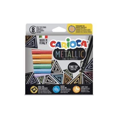 Εικόνα της ΜΑΡΚΑΔΟΡΟΙ CARIOCA METALLIC FINE TIP /8