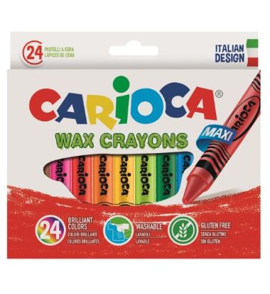 Εικόνα της ΚΗΡΟΜΠΟΓΙΕΣ CARIOCA WAX CRAYONS/24