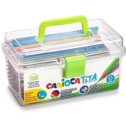 Εικόνα της ΞΥΛΟΜΠΟΓΙΕΣ CARIOCA TITA PLASTIC CASE 120τ.