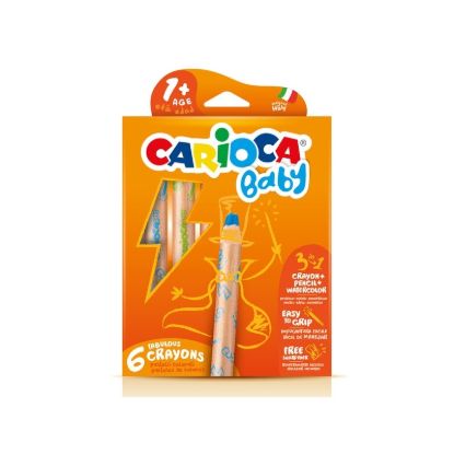 Εικόνα της ΞΥΛΟΜΠΟΓΙΕΣ CARIOCA BABY 1+ 6τεμ