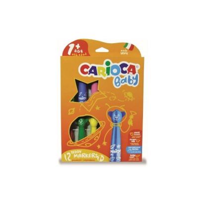 Εικόνα της ΜΑΡΚΑΔΟΡΟΙ CARIOCA TEDDY BABY 1+ 12τεμ