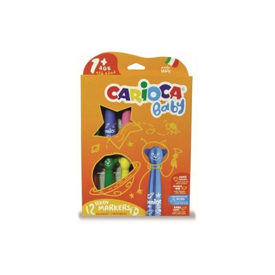 Εικόνα της ΜΑΡΚΑΔΟΡΟΙ CARIOCA TEDDY BABY 1+ 12τεμ