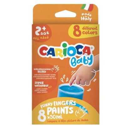 Εικόνα της ΔΑΚΤΥΛΟΧΡΩΜΑΤΑ CARIOCA BABY 8x50ml