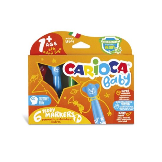 Εικόνα της ΜΑΡΚΑΔΟΡΟΙ CARIOCA TEDDY BABY 1+ 6τεμ