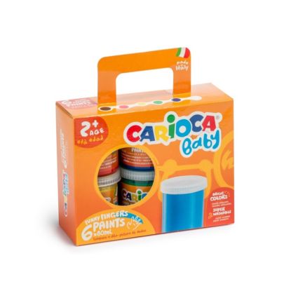 Εικόνα της ΔΑΚΤΥΛΟΧΡΩΜΑΤΑ CARIOCA BABY/ 6 ΧΡΩΜ.80ml