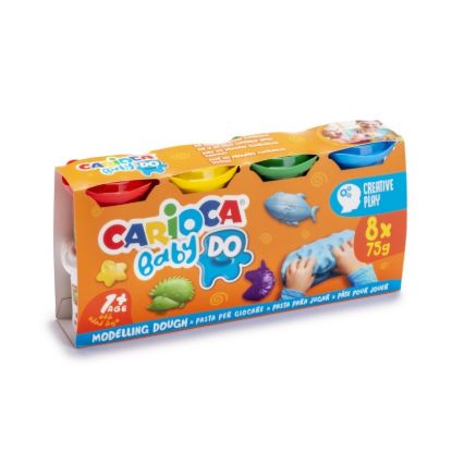 Εικόνα της ΠΛΑΣΤΟΖΥΜΑΡΑΚΙΑ CARIOCA BABY 43180 1+ ΣΕΤ 8τεμ Χ 75gr