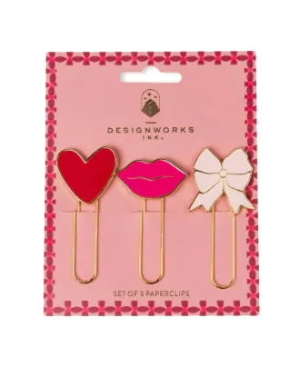 Εικόνα της DesignWorks Ink Set of 3 Paperclips - Love